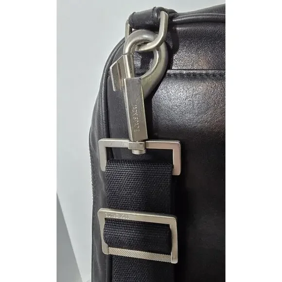 JACK SPADE FILE Laptop Bag Black Fulton Leather Briefcase MSRP $468 - Picture 5 of 16